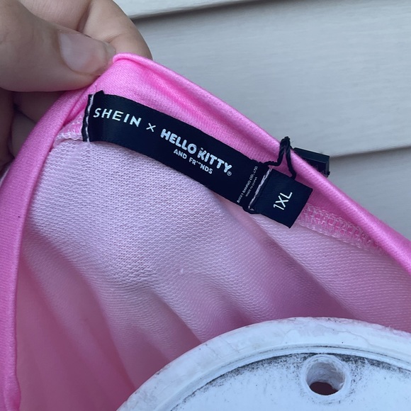 Hello kitty x SHEIN CROP-TOP Pullover new xl womens pink - Picture 2 of 8